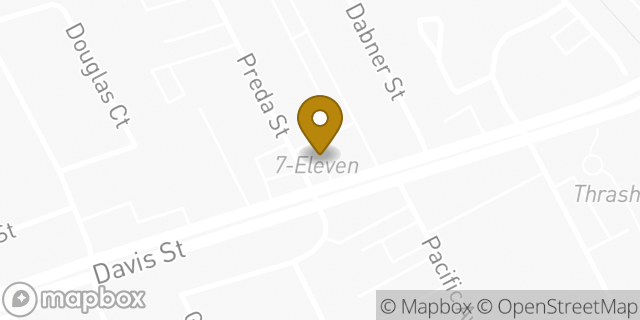 Map showing the location of Amazon Locker - Mulot in San Leandro, CA 94577