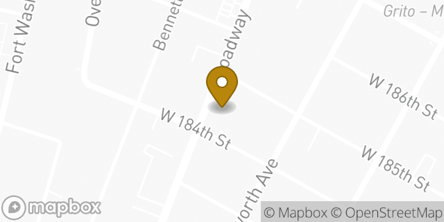 Map showing the location of Staples in New York, NY 10033