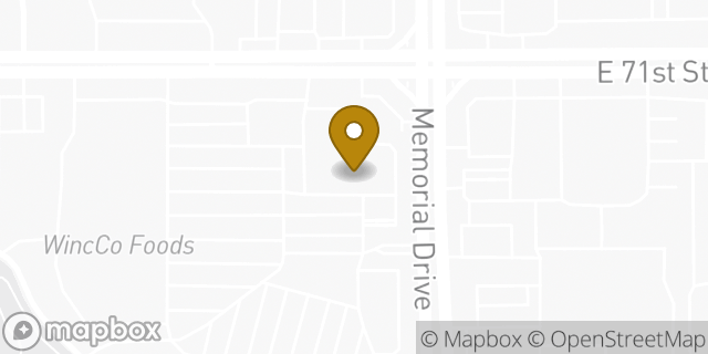 Map showing the location of Chuck E. Cheese in Tulsa, OK 74133