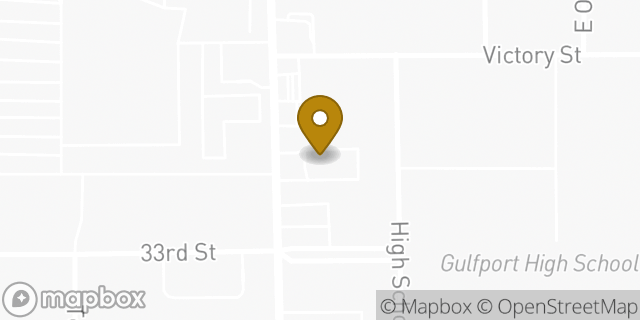 Map showing the location of McDonald's in Gulfport, MS 39507