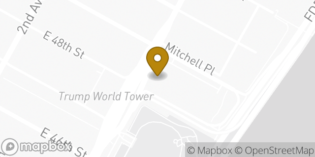 Map showing the location of Citibank in New York, NY 10017