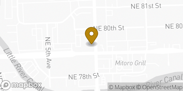 Map showing the location of CVS Pharmacy in Miami, FL 33138
