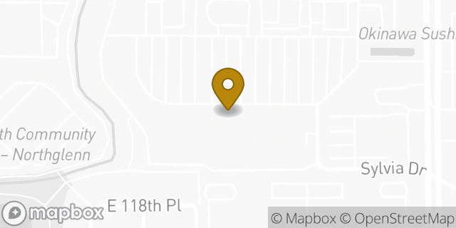 Map showing the location of Starbucks in Northglenn, CO 80233
