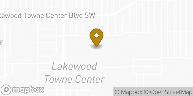 Map showing the location of Amazon Locker - Umma in Lakewood, WA 98499