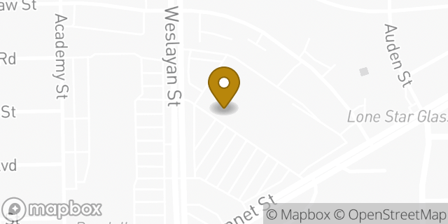 Map showing the location of Amazon Locker - Solvent in Houston, TX 77005