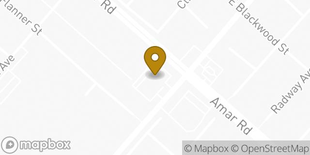 Map showing the location of Amazon Locker - Muscat in La Puente, CA 91744
