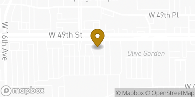 Map showing the location of Chase ATM in Hialeah, FL 33012