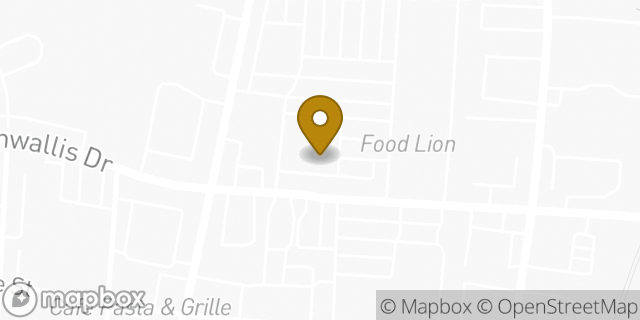 Map showing the location of Starbucks in Greensboro, NC 27405