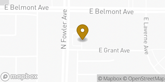 Map showing the location of Subway in Fresno, CA 93727