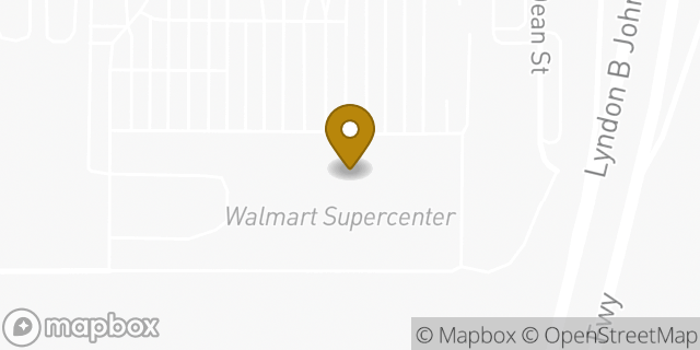 Map showing the location of Walmart Supercenter in Balch Springs, TX 75180
