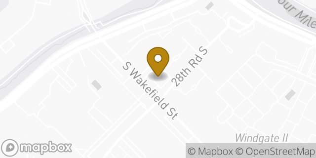 Map showing the location of Amazon Locker - Gaboon in Arlington, VA 22206