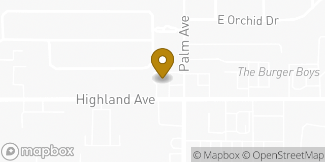Map showing the location of 7-Eleven in Highland, CA 92346