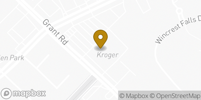 Map showing the location of Kroger in Cypress, TX 77429