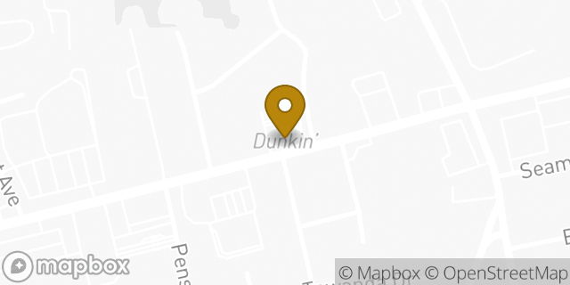 Map showing the location of Dunkin' in North Providence, RI 02904