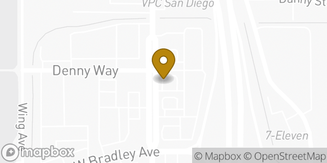 Map showing the location of Starbucks in El Cajon, CA 92020