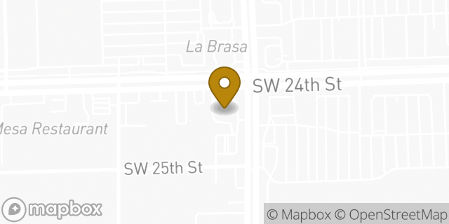 Map showing the location of Chase Bank in Miami, FL 33165