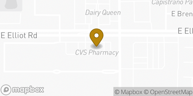 Map showing the location of ATM CVS in Tempe, AZ