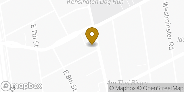 Map showing the location of Dunkin Donuts in Brooklyn, NY 11218