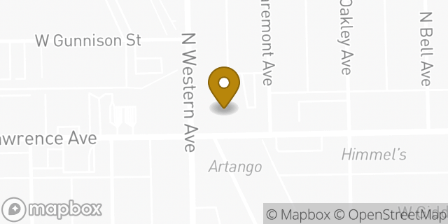 Map showing the location of ATM Walgreens in Chicago, IL