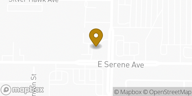 Map showing the location of E Serene in Las Vegas, NV 89139