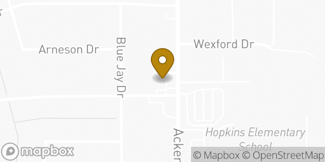 Map showing the location of Amazon Locker - Albizio in San Antonio, TX 78219