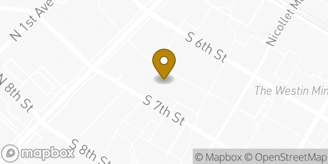 Map showing the location of The UPS Store in Minneapolis, MN 55402