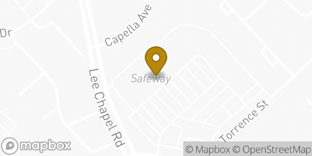 Map showing the location of Amazon Locker - Richie in Burke, VA 22015