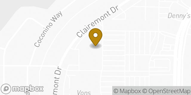 Map showing the location of CVS Pharmacy in San Diego, CA 92117
