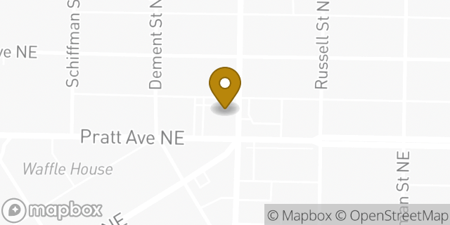 Map showing the location of Regions Bank in Huntsville, AL 35801