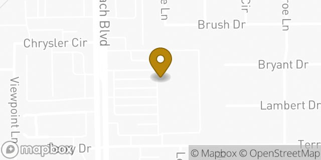 Map showing the location of Marshalls in Huntington Beach, CA 92647