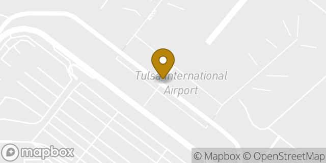 Map showing the location of Budget Car Rental in Tulsa, OK 74115