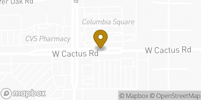 Map showing the location of Enterprise Rent-A-Car in Peoria, AZ 85381