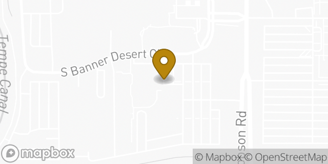 Map showing the location of Banner Children's - Banner Health Clinic in Mesa, AZ 85202