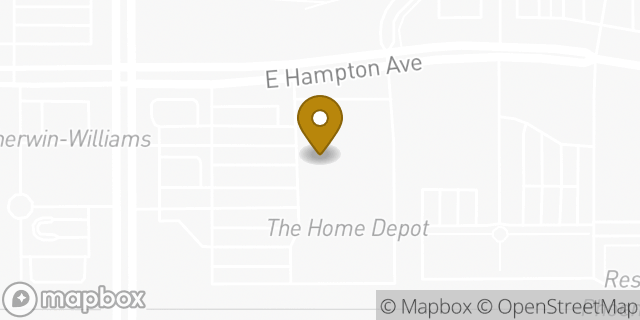 Map showing the location of The Home Depot in Mesa, AZ 85209