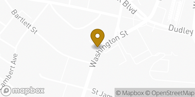 Map showing the location of Dunkin' in Roxbury, MA 02119