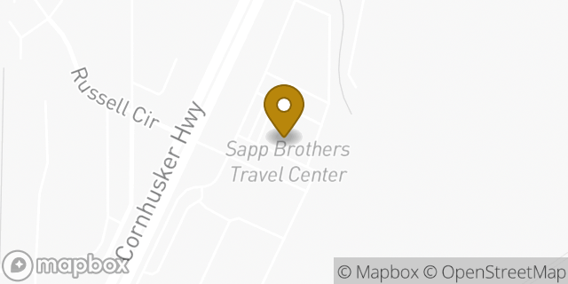 Map showing the location of Amazon Locker - Waders in Lincoln, NE 68507