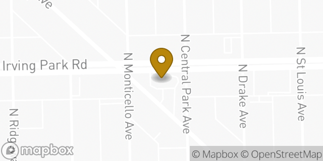Map showing the location of McDonald's in Chicago, IL 60618