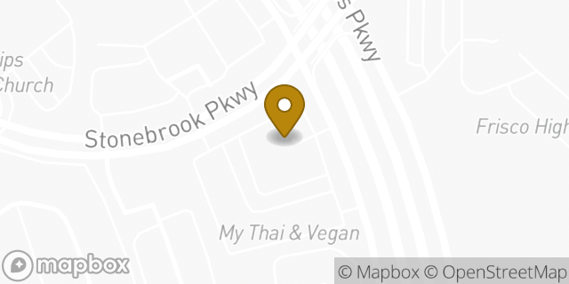 Map showing the location of Amazon Locker - Camels in Frisco, TX 75034