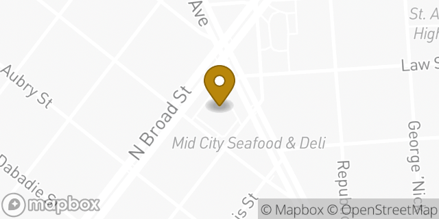 Map showing the location of Walgreens in New Orleans, LA 70119