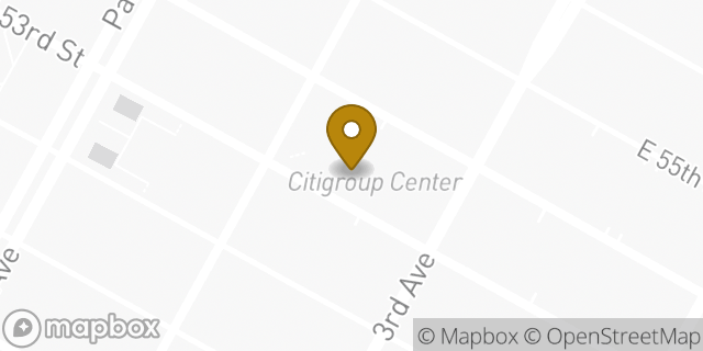 Map showing the location of Citi Private Advisory in New York, NY