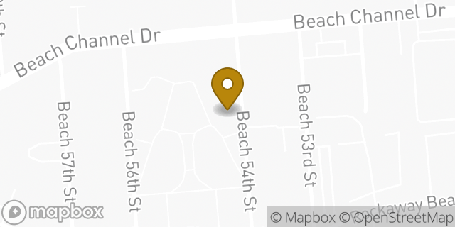 Map showing the location of Amazon Locker - Cirby in Arverne, NY 11692