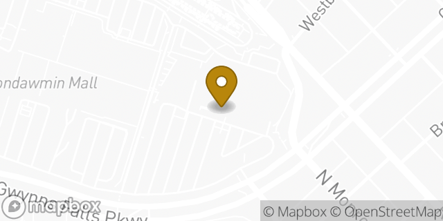 Map showing the location of Amazon Locker - Corbel in Baltimore, MD 21216