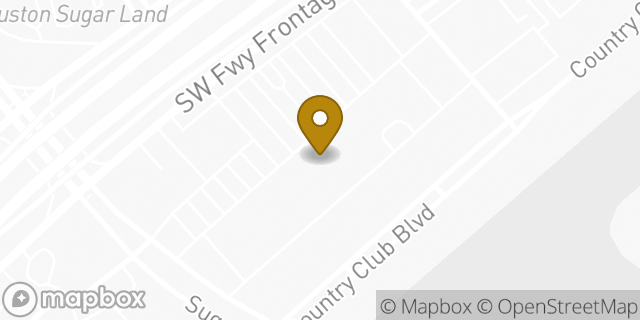 Map showing the location of Planet Fitness in Sugar Land, TX 77478