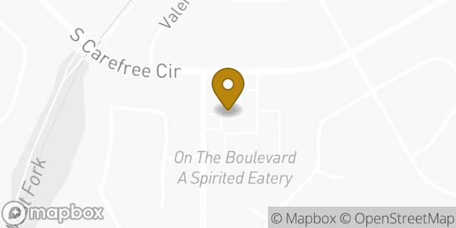 Map showing the location of Amazon Locker - Maud in Colorado Springs, CO 80917