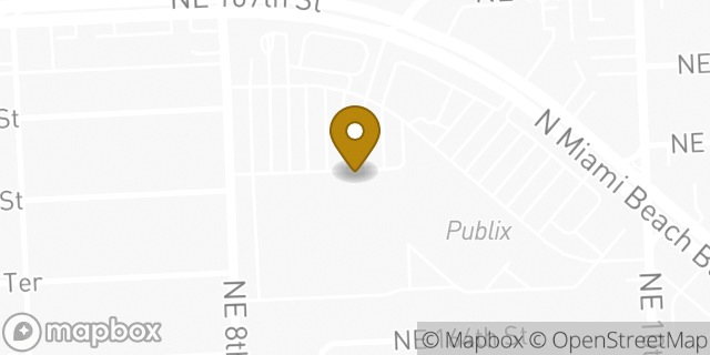 Map showing the location of Publix in North Miami Beach, FL 33162