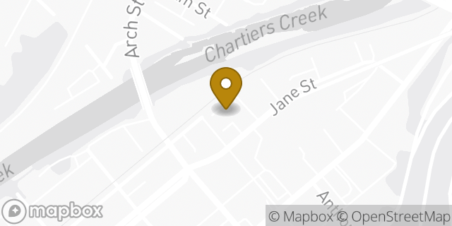 Map showing the location of The American Legion - Post 82 in Carnegie, PA 15106