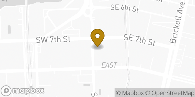 Map showing the location of Lululemon in Miami, FL 33130