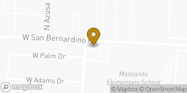 Map showing the location of Amazon Locker - Mathea in Covina, CA 91722