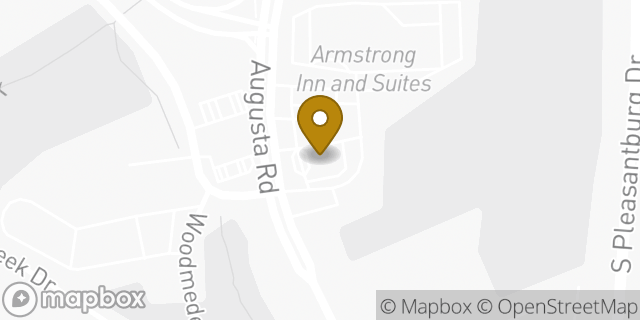 Map showing the location of Amazon Locker - Kneejerk in Greenville, SC 29605