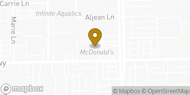 Map showing the location of McDonald's in Pasadena, TX 77505